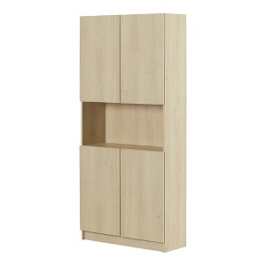 South Shore Olea 4-Door Bookcase Bleached Oak : Target