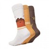 Mens Yellowstone Dutton Ranch Sunset Crew Socks 3-Pair Box Set - 2 of 4
