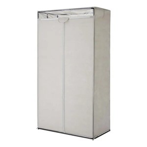 Single Tier Zippered Steel Adult Clothes Closet, 36", Grey Pumice, Bedroom - 1 of 4