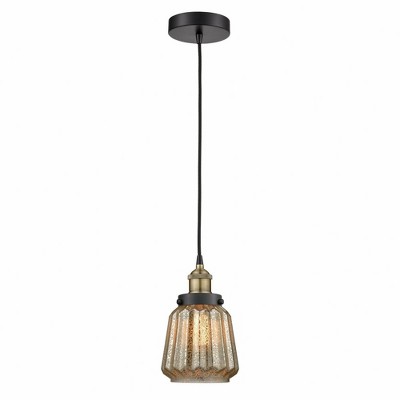 Chatham - 1 Light Mini Pendant In Art Deco Style-11.75 Inches Tall and 7 Inches Wide