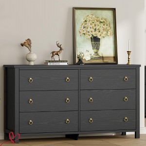 3/6/7 Drawer Dresser for Bedroom,  29"/47'' /54'' Wide Dresser, Chest of Drawers, Wooden Dressers Chest with Clothes Storage Cabinet - 1 of 4