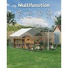 Acekool Large Walk-In Chicken Coop Outdoor Poultry Run with Waterproof UV Cover, Metal Enclosure for 10-20 Chickens, 13.12'x9.84'x6.56' - 4 of 4