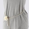 Unique Bargains Women's Faux Pearls Waist Chain Black 1 Pc - 2 of 4