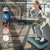 Naysaye Exercise Trainers Vibration Plate Fitness Platform Whole Body for Lymphatic Drainage Shaking Workout Board, Green, 20.5"*14.2"*4.5" - 4 of 4