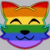 Adult Design By Humans Rainbow Pride Kitty By loonaromi Tank Top - 2 of 2