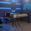 KTMBDW Low Loft Bed Twin/Full Size with Desk Gaming, Metal Loft Bed with LED and Storage Space, Safety Guard and Ladder, No Box Spring Needed - 4 of 4