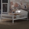 CAVINAS Twin Size Bed Frame, Wood Platform Bed with House-shaped Headboard,  Wooden House Bed with LED and Built-in Storage - 2 of 4