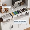 72'' Tall Farmhouse Coffee Bar Cabinet with LED Lights,Kitchen Buffet with Doors & Drawer, Coffee Bar Table with Adjustable Shelves - 4 of 4