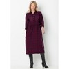 Woman Within Plus Size Plaid Flannel A-Line Shirtdress - 3 of 4