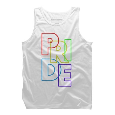 Adult Design By Humans Pride Sleek Text By MANGAZaB Tank Top