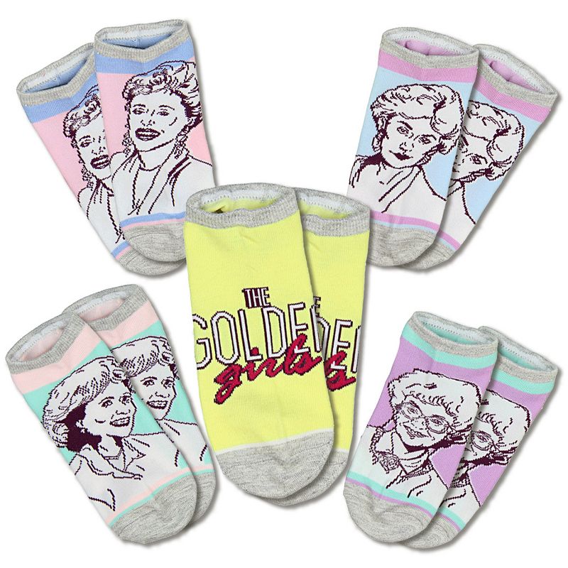 The Golden Girls 5 Pair Character Ankle Socks Multicoloured, 4 of 5