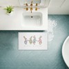 Stupell Industries Minimal Happy Easter Bunnies Printed Plush Bath Mat And Bath Rug, Design By Leah Straatsma, 18"X30" - 3 of 4