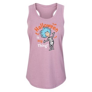 Women's - Dr. Seuss - Halloween Is My Thing Graphic Racerback Tank - 1 of 4