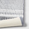 20x34 Fine Chenille Memory Foam Bath Rug Light Gray - Threshold™