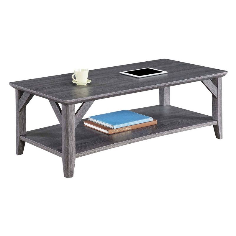 Winston Coffee Table Weathered Gray - Breighton Home, 4 of 5