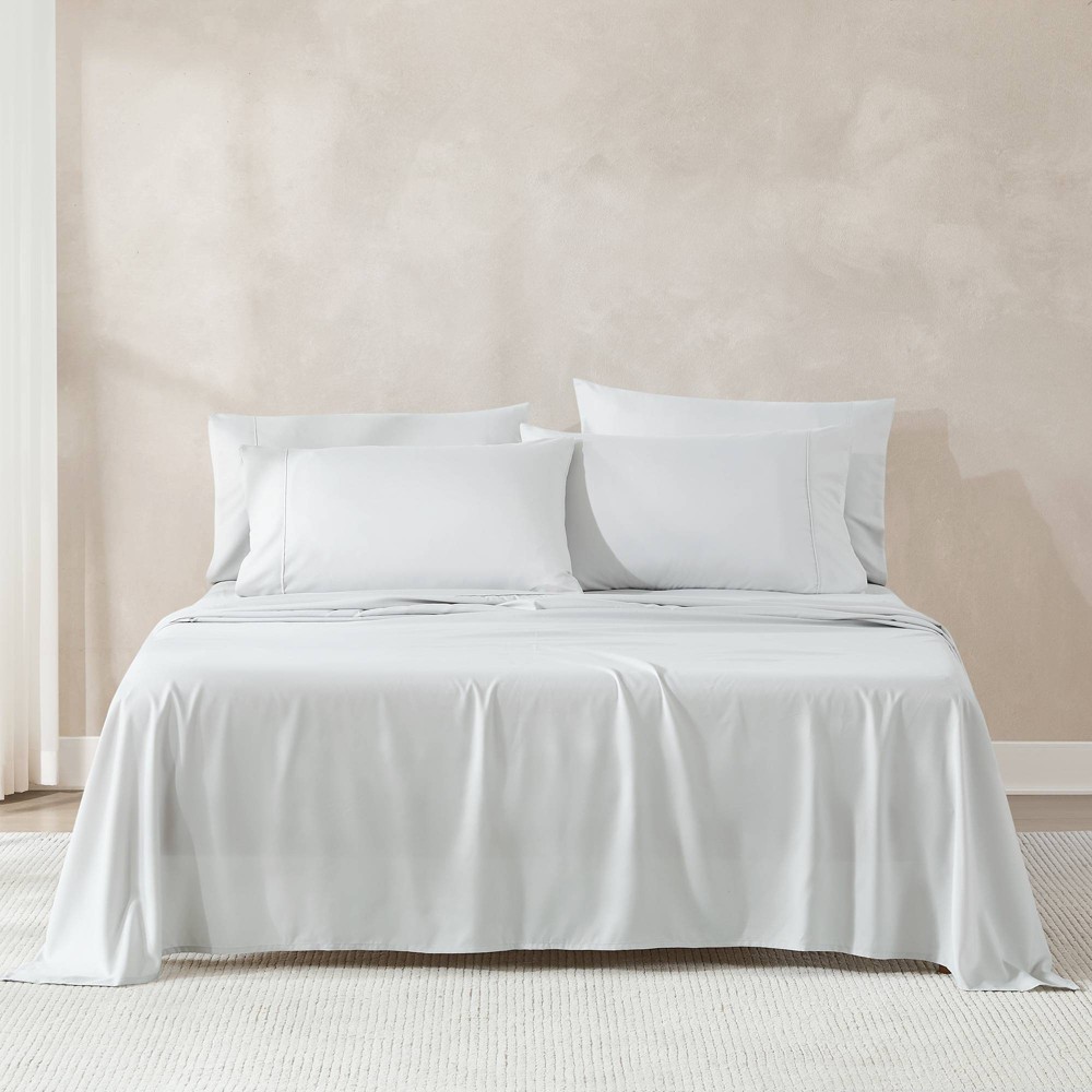 Lush D&#233;cor King 6pc Verona Solid Sheet Set Light Gray
