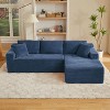 Dolonm 103" L-shaped Modular Cloud Sofa,Compressed Boneless with Deep Seats,No Assembly, for Living Rooms Bedrooms - 4 of 4
