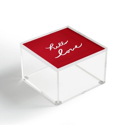 Lisa Argyropoulos Hello Love 4" x 4" Acrylic Box - Deny Designs