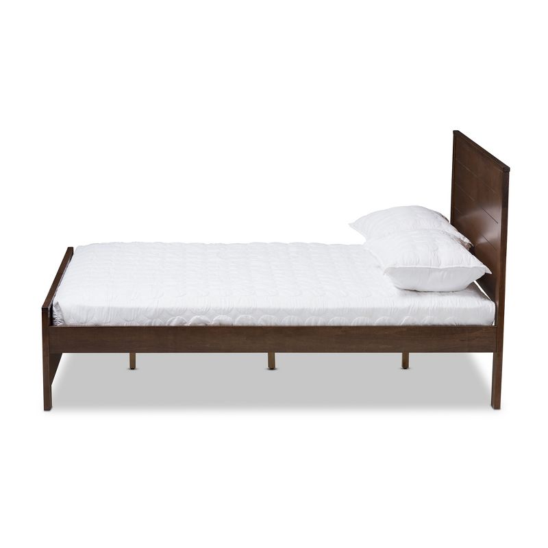 Catalina Modern Classic Mission Style Finished Wood Platform Bed - Baxton Studio, 3 of 13