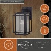 VAXCEL Hyde Park Dusk to Dawn Bronze Mission Outdoor Wall Light Lantern Clear Glass - 3 of 4