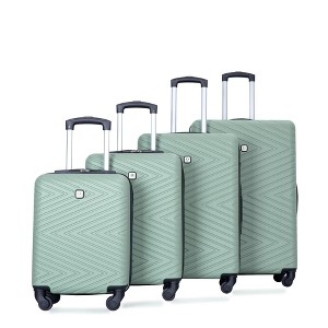 Kumasinova 4 Pcs ABS Luggage Set,Airline-Approved Spinner Suitcases with TSA Lock,Lightweight Carry-On&Chekced Luggage,16/20/24/28" - 1 of 4