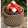 Colonial Mills Holiday Multi Decorative Braided Basket, 14"x14"x10" - 3 of 4