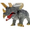 JuzToys Remote Control Dinosaur, RC Dino Triceratops Toys, Light-up Eyes, Lifelike Movement - 3 of 4