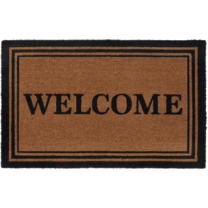 Welcome Estate DMTS225 Hand Tufted Indoor/Outdoor Door Mat - Natural - 2'-6" x 4' - Safavieh - 1 of 1