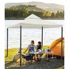 Yescom 10x10Ft UV30+ Gazebo Replacement Top for 2 Tier Outdoor Canopy Cover Patio Backyard Party Deck Ivory White - 2 of 4