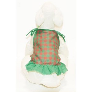 Gooby Spaghetti Strap Dress for Dogs, Medium, Green Check - 1 of 1