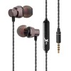 ionX Wired Earbuds, Wired Headphones with Microphone, In Ear 3.5mm Corded Earphones with In Line Volume Controller, Black - 3 of 4