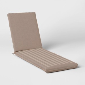 78"x24" Woven Outdoor Chaise Lounge Cushion - Threshold™ - 1 of 4