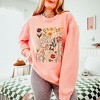 Simply Sage Market Women's Lightweight Garment Dyed Graphic Sweatshirt Vintage Pressed Flowers - 2 of 4