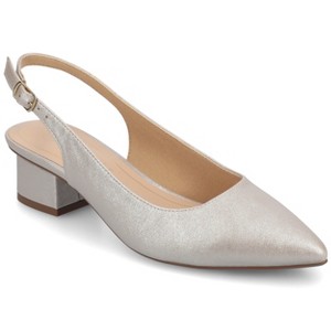 Journee Women's Sylvia Medium and Wide Width Pumps - 1 of 4