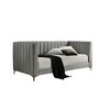 Twin Size Upholstered Daybed with Metal Legs for Bedroom - 2 of 4
