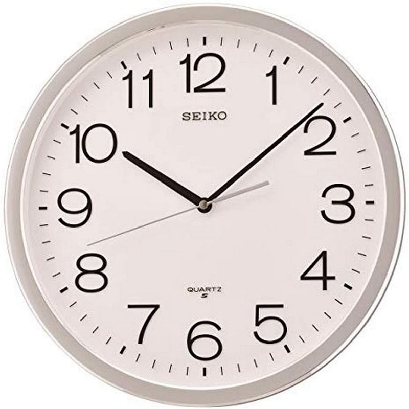 Seiko 14" Office Classic Numbered Step Wall Clock, 1 of 5