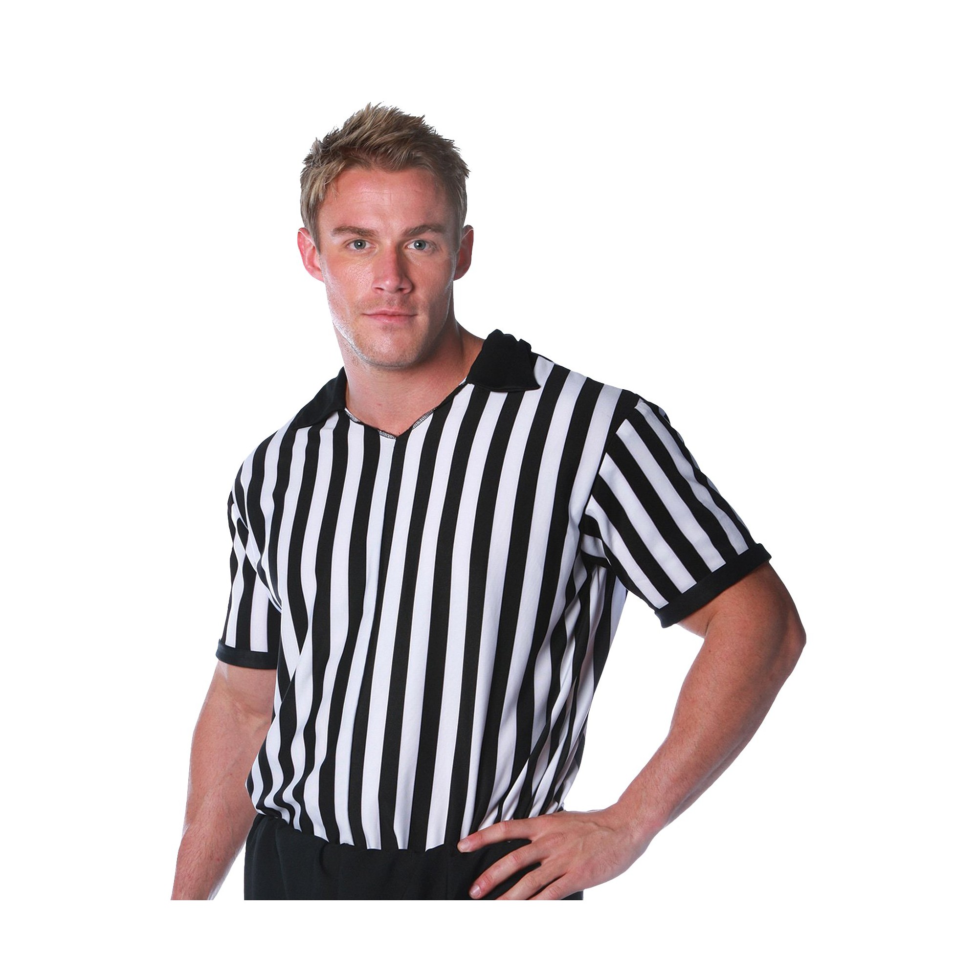 Halloween Adult Referee Shirt Costume, Men's, Size: One Size, MultiColored