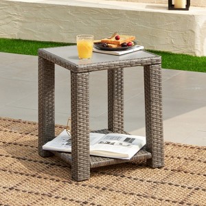 Spruce & Spring Outdoor Wicker Patio Furniture Swivel Chair - 1 of 1