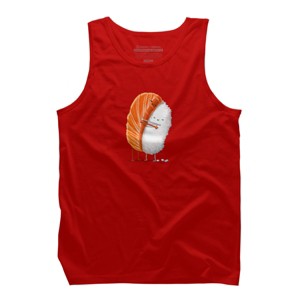 Men's Design By Humans Sushi Hug By andremullerdko Tank Top - 1 of 3