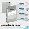 3 Ring Binder Clear View Cover with 2 Inside Pockets, Colored School Supplies Office and Home Binders – by Enday - 4 of 4
