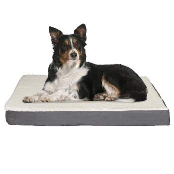Pet Adobe Memory Foam and Dog Bed - 36" x 27" x 4", Gray