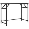 vidaXL Desk Black 39.4 in.x17.7 in.x29.9 in. Engineered Wood and Powder-coated Steel - 2 of 4