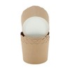 Unique Bargains Disposable Baking Cups Wood Pulp Paper PE Coating Reddish Brown Khaki 2.76"x2.17" 50 Pcs - 3 of 4