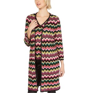 I.N.C International Concepts Womens Zig Zag Cardigan Sweater, Multicoloured, Small - 1 of 1