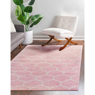 Unique Loom Trellis Frieze Rounded Trellis Indoor Woven Area Rug