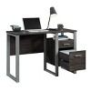 GlasFlength Desks Computer Desk Office Desk Writing Table Desk with Drawers Cabinet for Small Space Home Office, Brown, 45"*17.99"*29.65" - 3 of 4