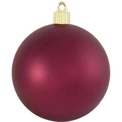 Christmas by Krebs 4ct Bayberry Red Shatterproof Matte Christmas Ball Ornaments 4.75" (120mm)