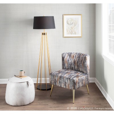 Fran Contemporary Upholstered Slipper Chair - LumiSource