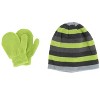 Grand Sierra Kids' 2-4 Striped 2-Piece Winter Beanie and Mitten Set - 4 of 4