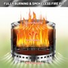 Portable Smokeless Firepit with Stand, Bonfire Wood Burning Fire Pit for Camping & Picnic Outside, Stainless Steel Fire Pit with Carry Bag - 3 of 4